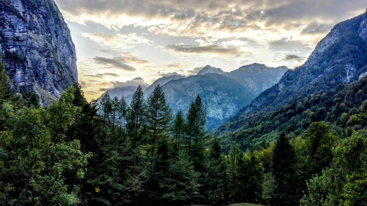 Cottages Kravanja Trenta Bagian luar foto